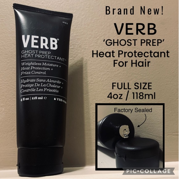 Verb Hair Nwt Full Size 4oz Verb Ghost Prep Hair Heat Protectant Poshmark